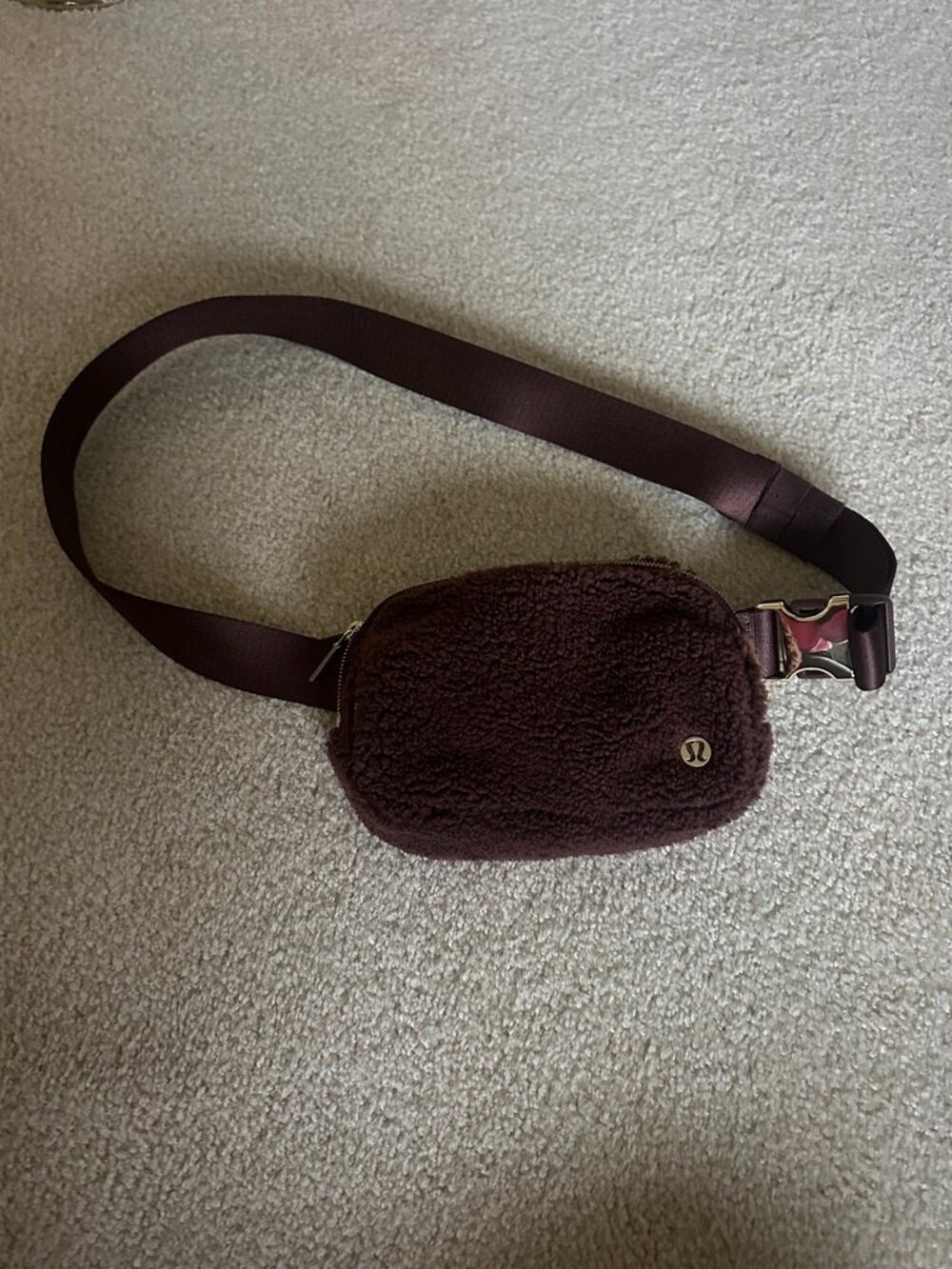Lululemon Belt Bag | Brown and Gold Fleece